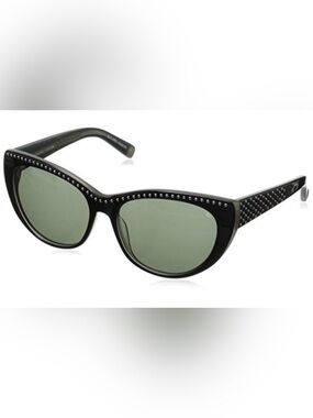 Rebecca Minkoff Stanton Studded Black Cat-Eye Sunglasses